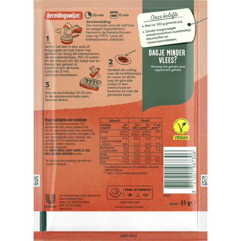 Knorr Maaltijdmix enchiladas