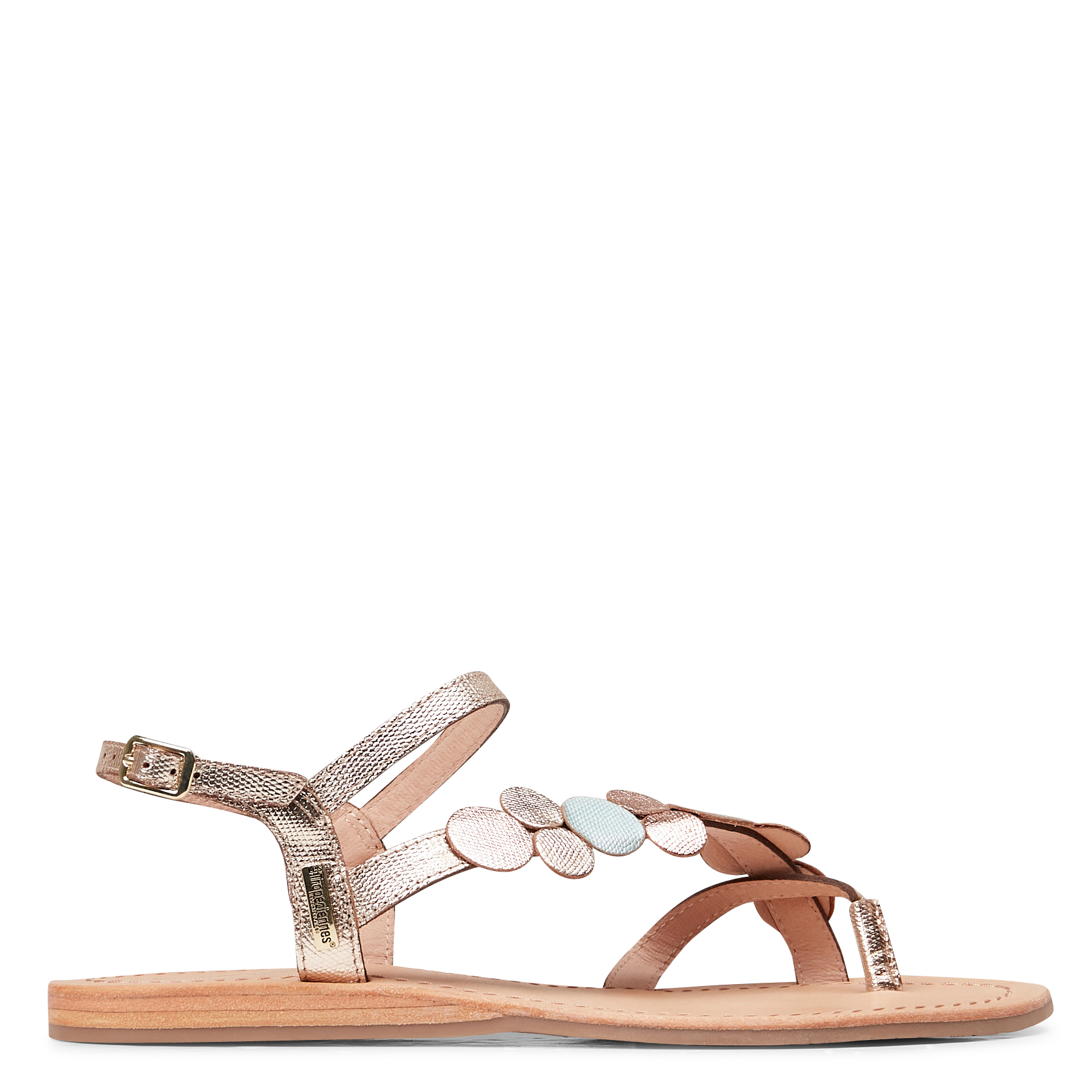 HOLLY - Sandales plates en cuir | Multicolore