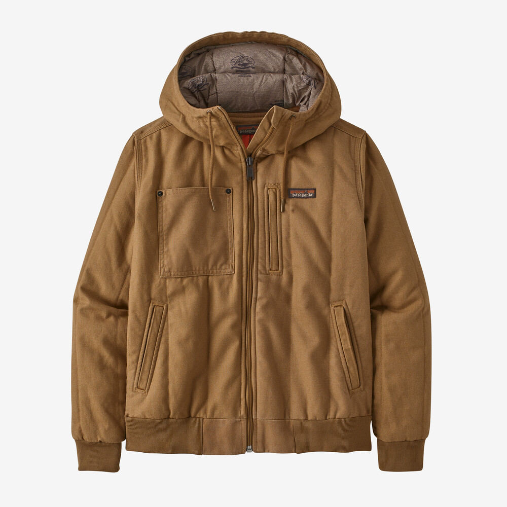 Damen-Bomberjacke mit Kapuze aus Hanf-Canvas für alle Jahreszeiten