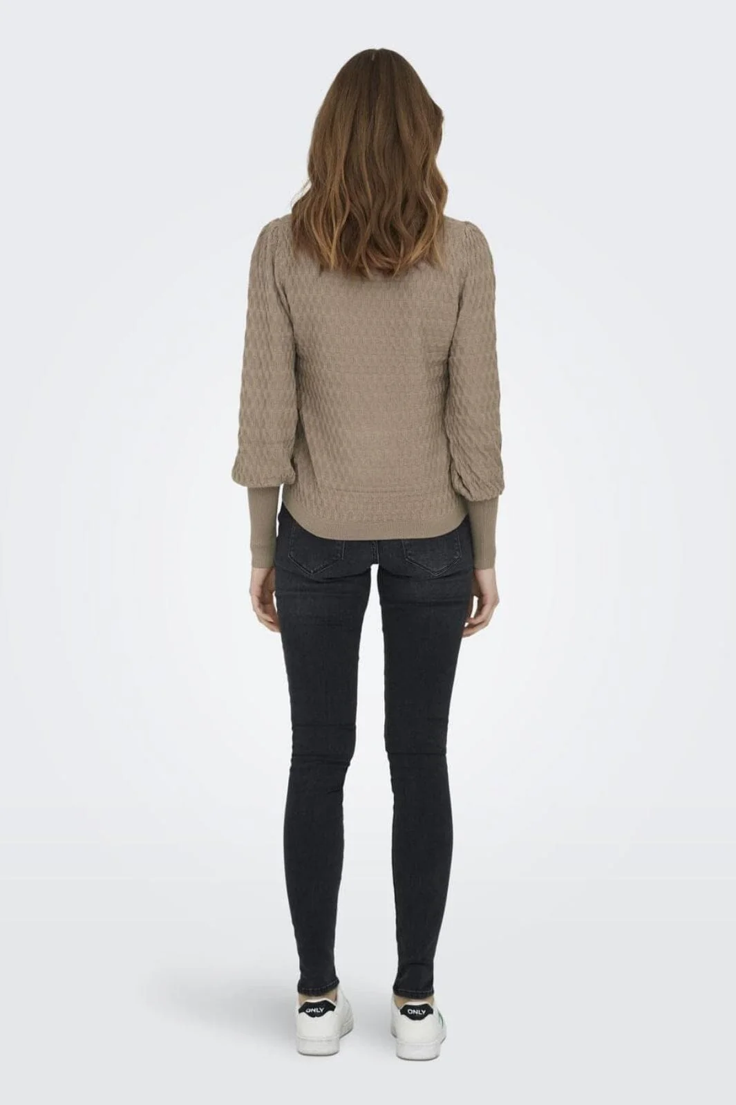 Only Onlfaye Life L/S Pullover Knt 4314190 silver mink