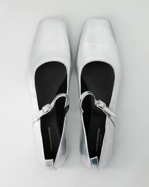 Vagabond Delia Ballerinas in Silber