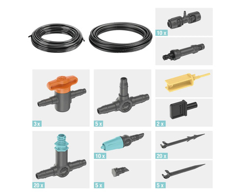 GARDENA Micro-Drip Startset voor Terrasbewateringsset (voor maximaal 30 potplanten)