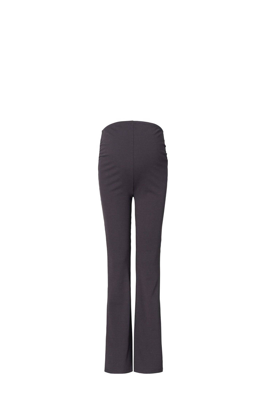 Noppies high waist flared zwangerschapsbroek Heja antraciet