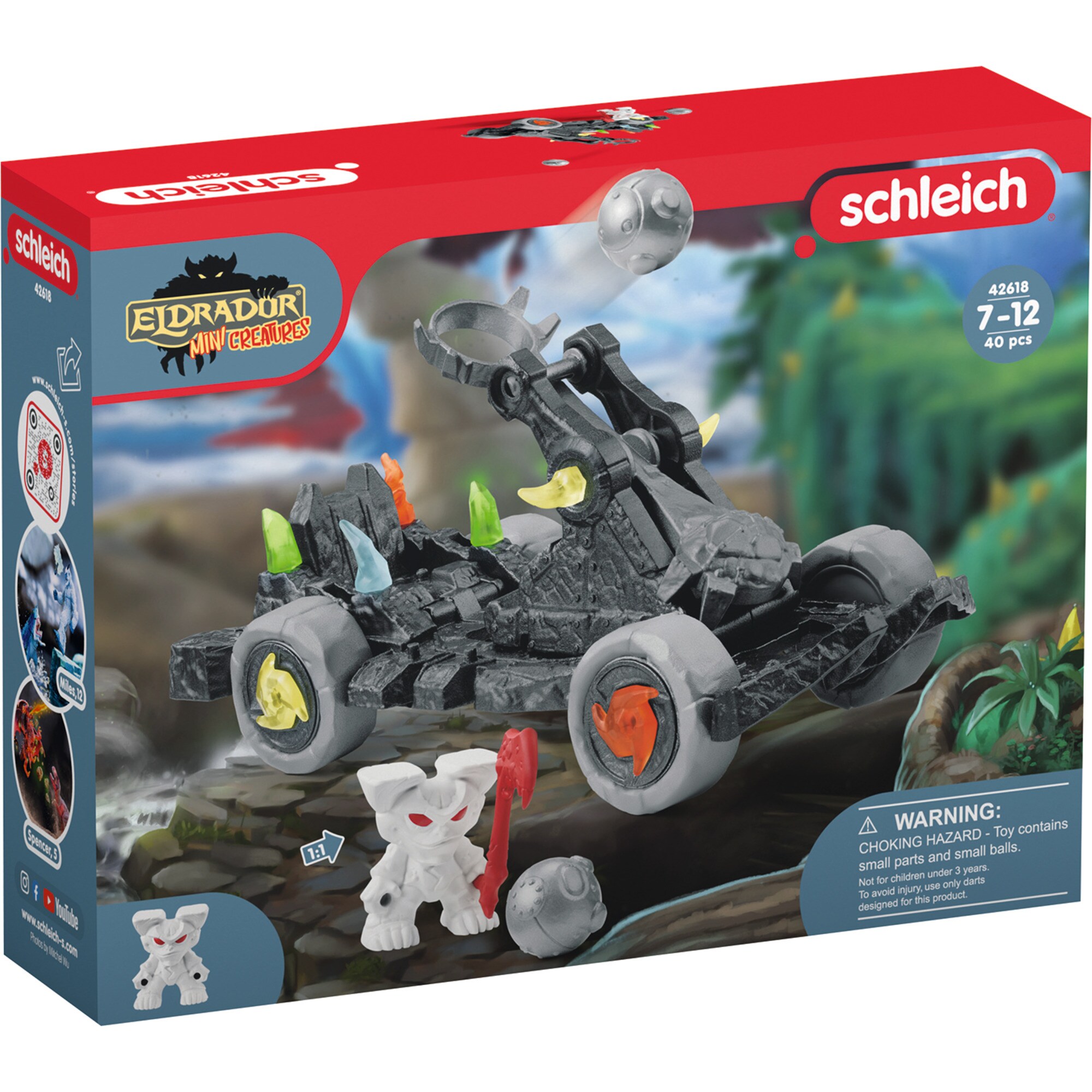 Schleich Spielfigur Eldrador Katapult mit Mini Creature