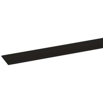 Afdekprofiel zelfklevend kunststof zwart 2x20mm 260cm