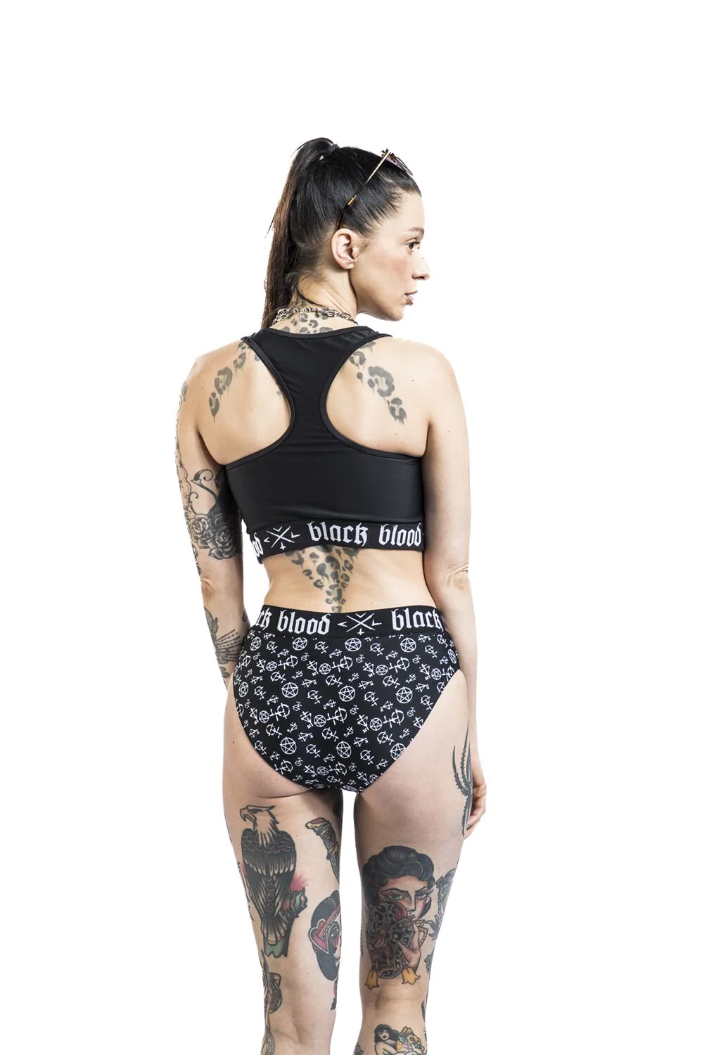 Haut de Bikini avec Pentagramme | Gothicana by EMP Haut de bikini