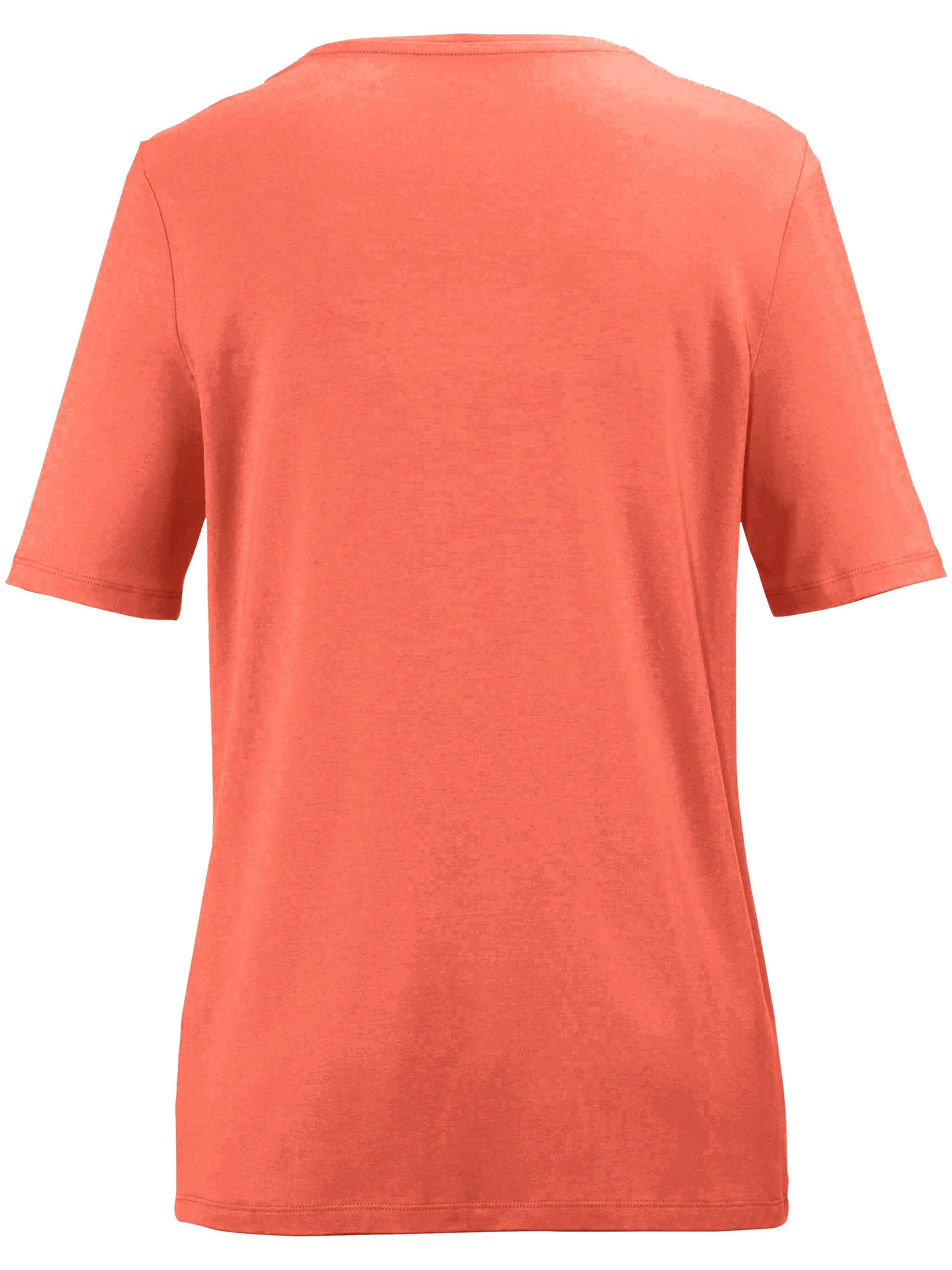 Shirt mit gerundetem V-Ausschnitt