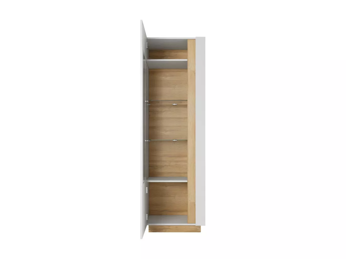 Vitrine ARCADE SC60 1D 60x40x194 Blanc