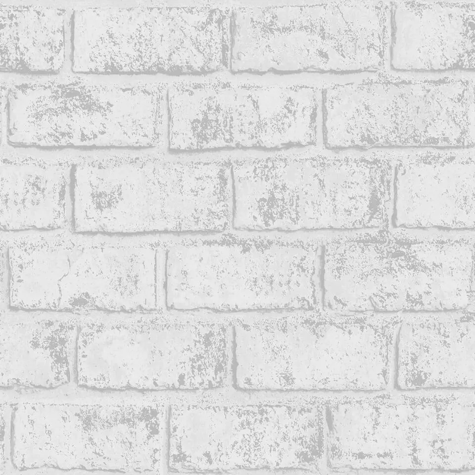 Dutch Wallcoverings Indulgence Metallic brick grey/silver 0,53x10,05m