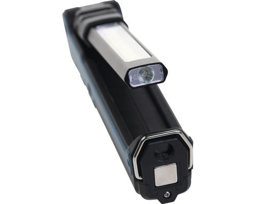 LUMAK PRO LED oplaadbare handzaklamp 120 lm + 350 lm, 3u/5u looptijd, 6500 K daglichtwit, IP44 met USB-kabel