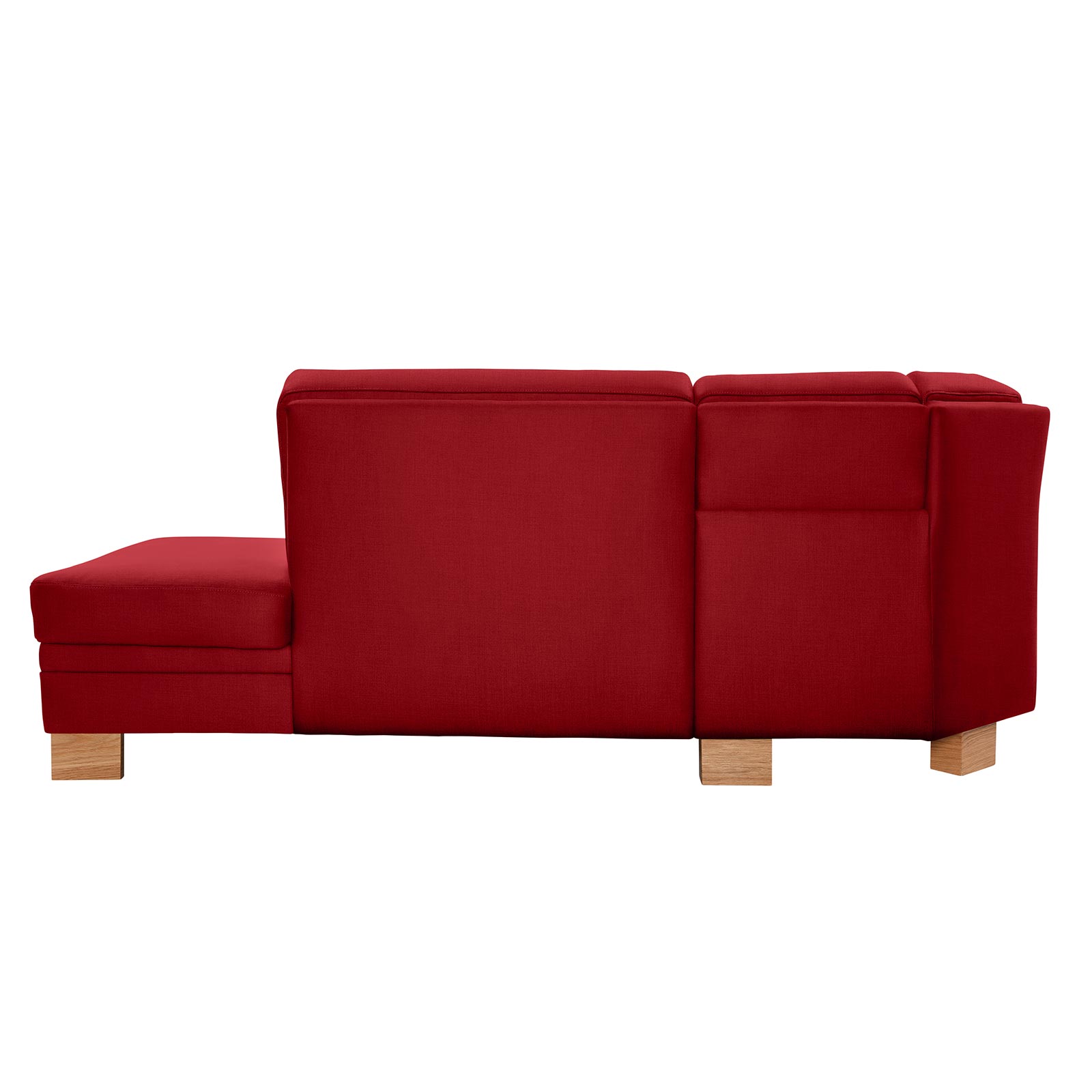 polsterpower Wohnlandschaft - Miro bordeaux - Basismodell - links
