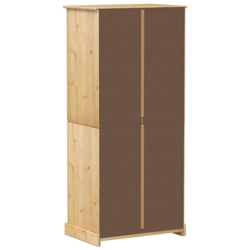 vidaXL Corona kledingkast, 76x50x170 cm, massief grenenhout