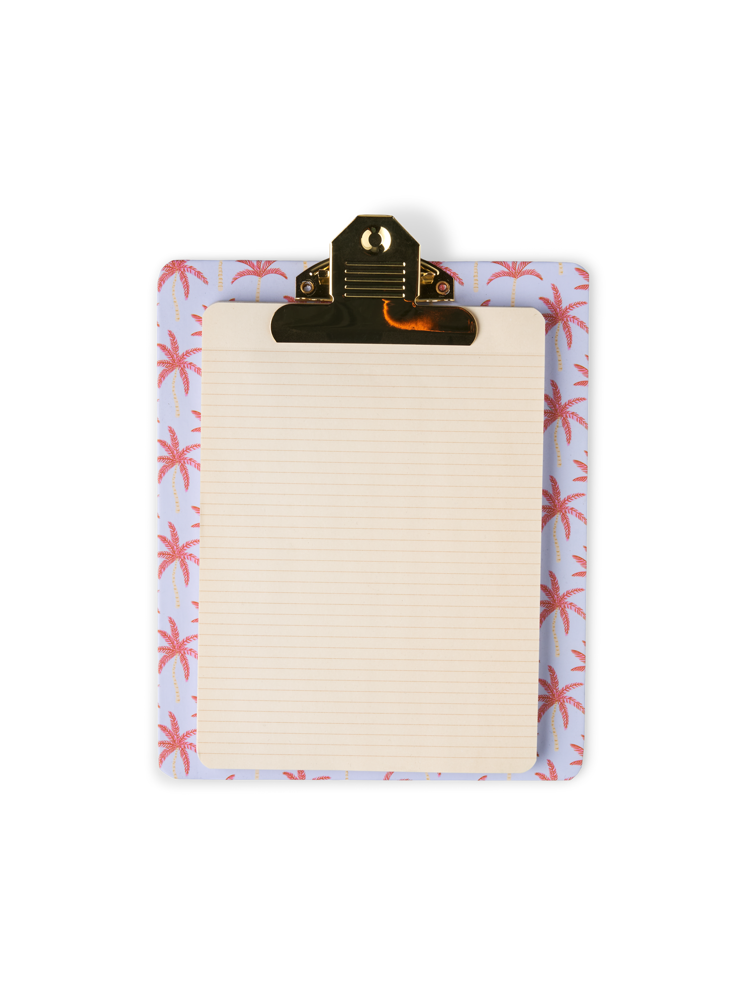Clipboard med notesblok | Papir/metal. 24 x 18 x 2 cm. 80 ark. | Lavender