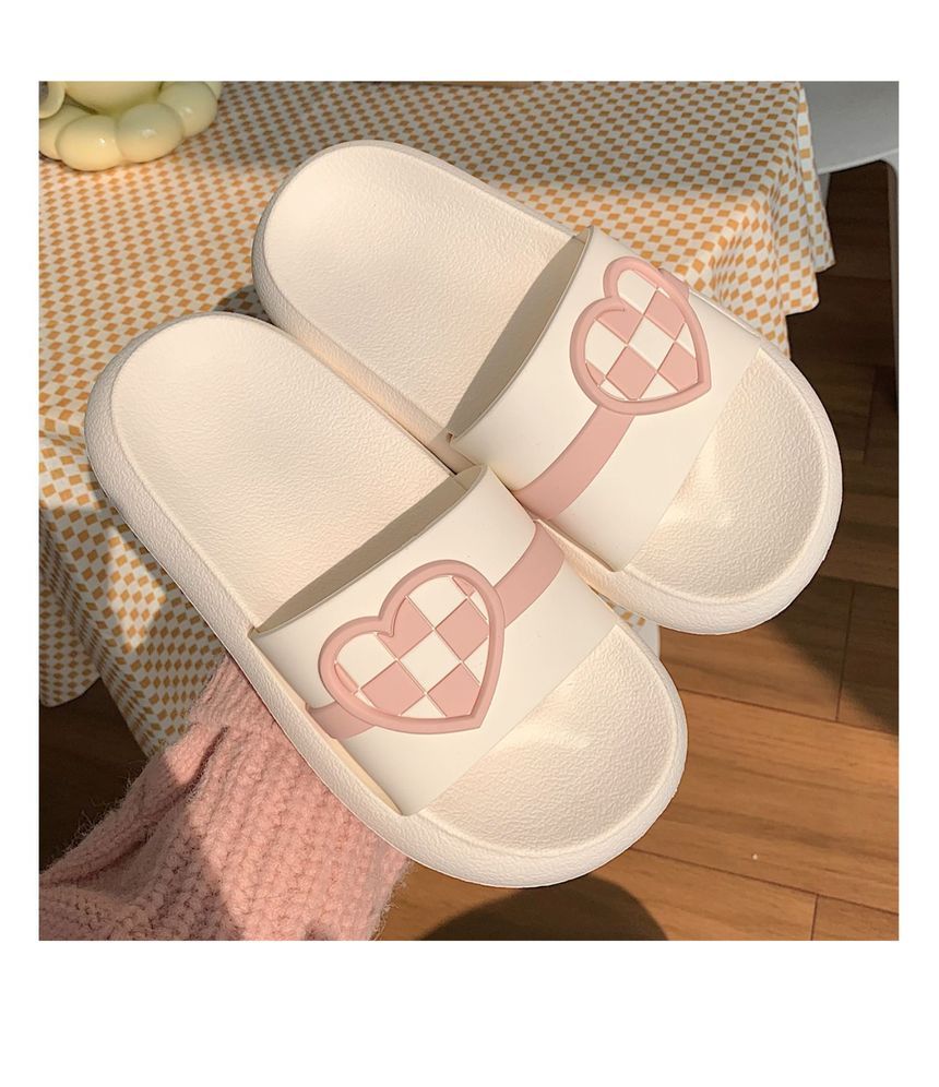 ZORI - Check Heart Slippers