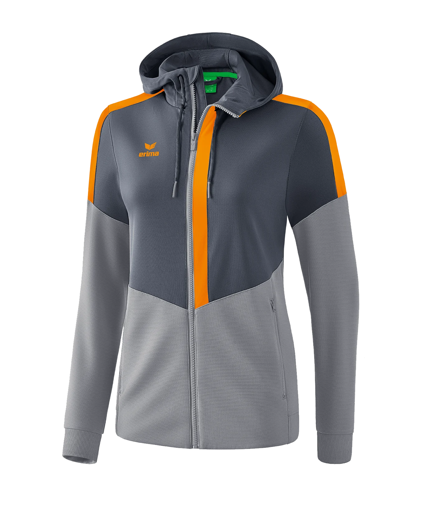 Erima Squad Kapuzen-Trainingsjacke Damen Grau