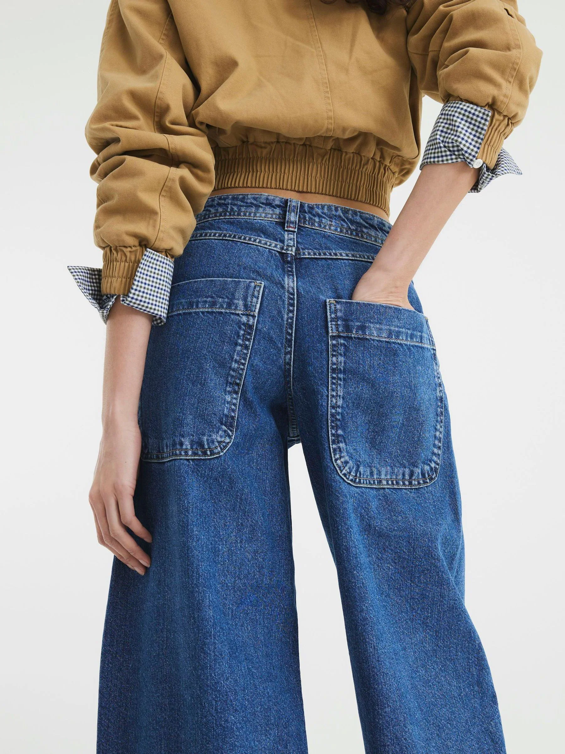 River Island Oversized Barrel 100% Cotton Jeans
