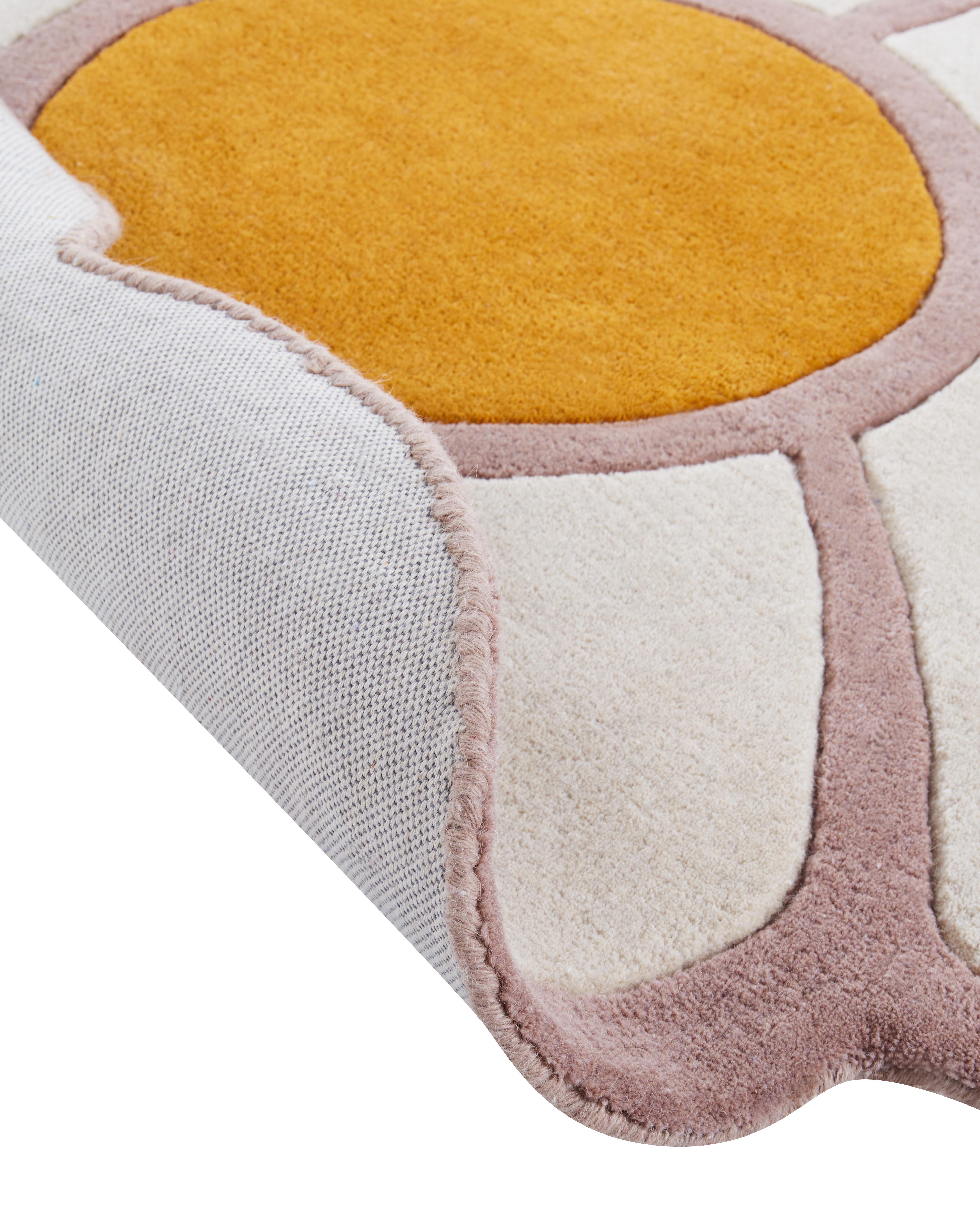 Kindervloerkleed THUMBELINA Gebroken wit ø 120 cm Wol