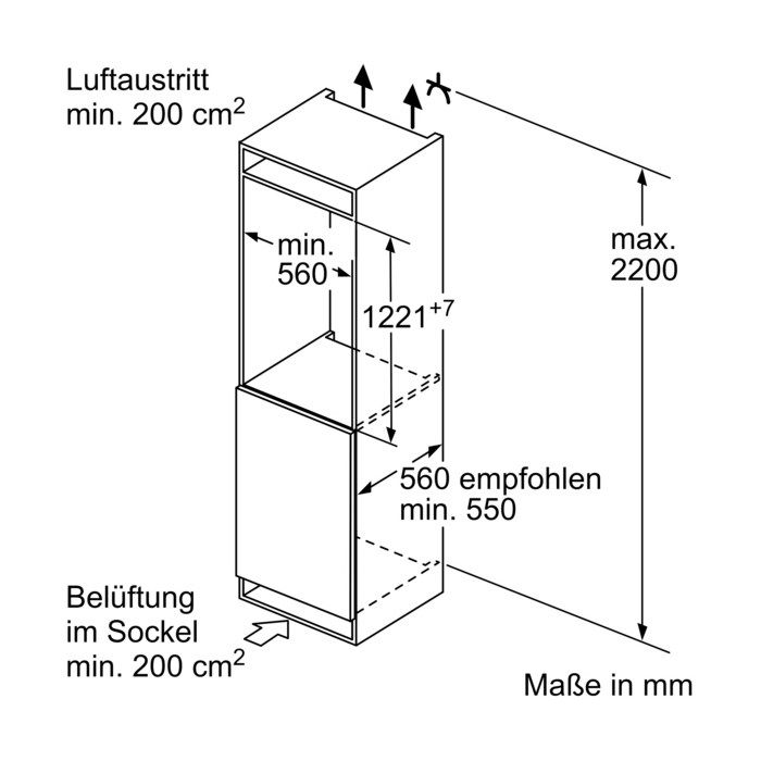 Siemens Einbau-Kühlautomat KI42LADD1