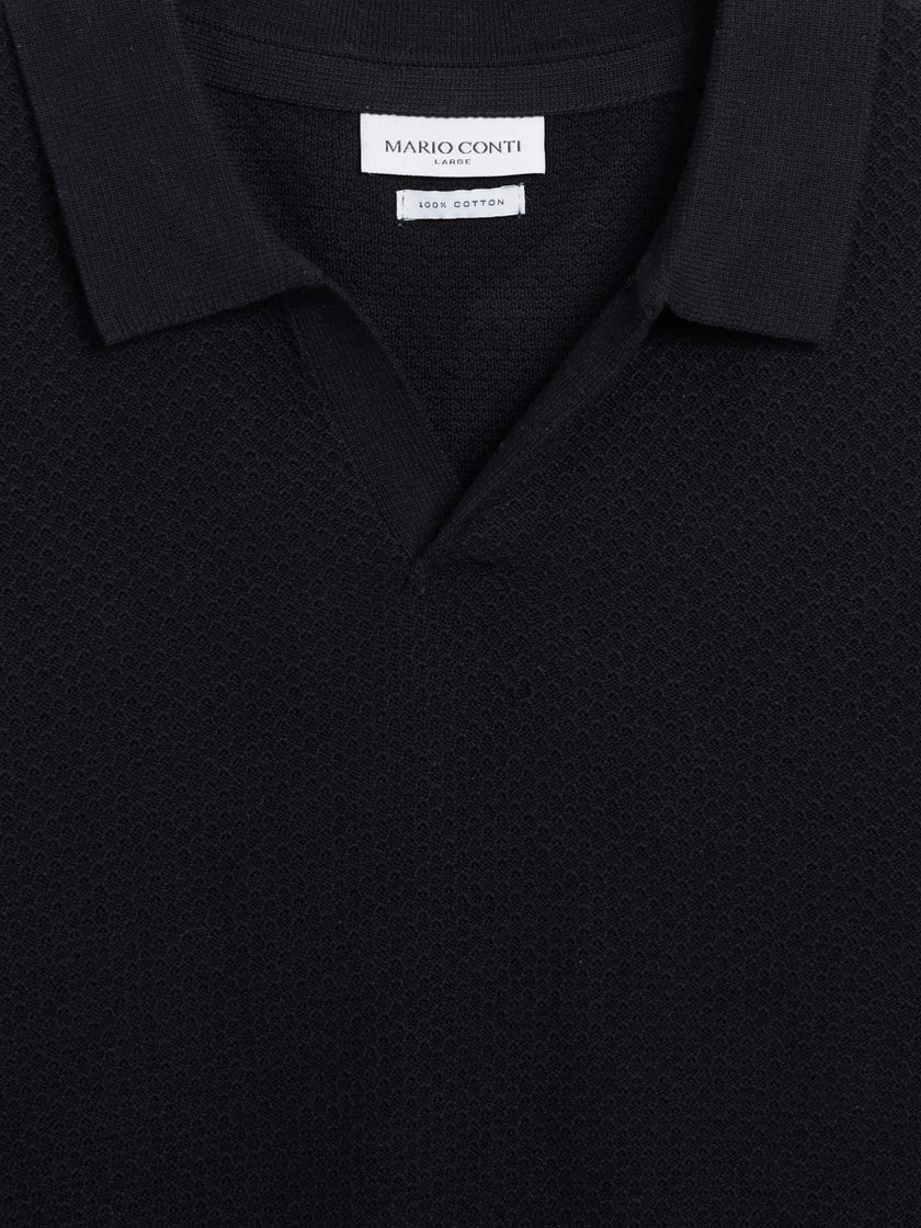 Franco strikket polo Blue Graphite