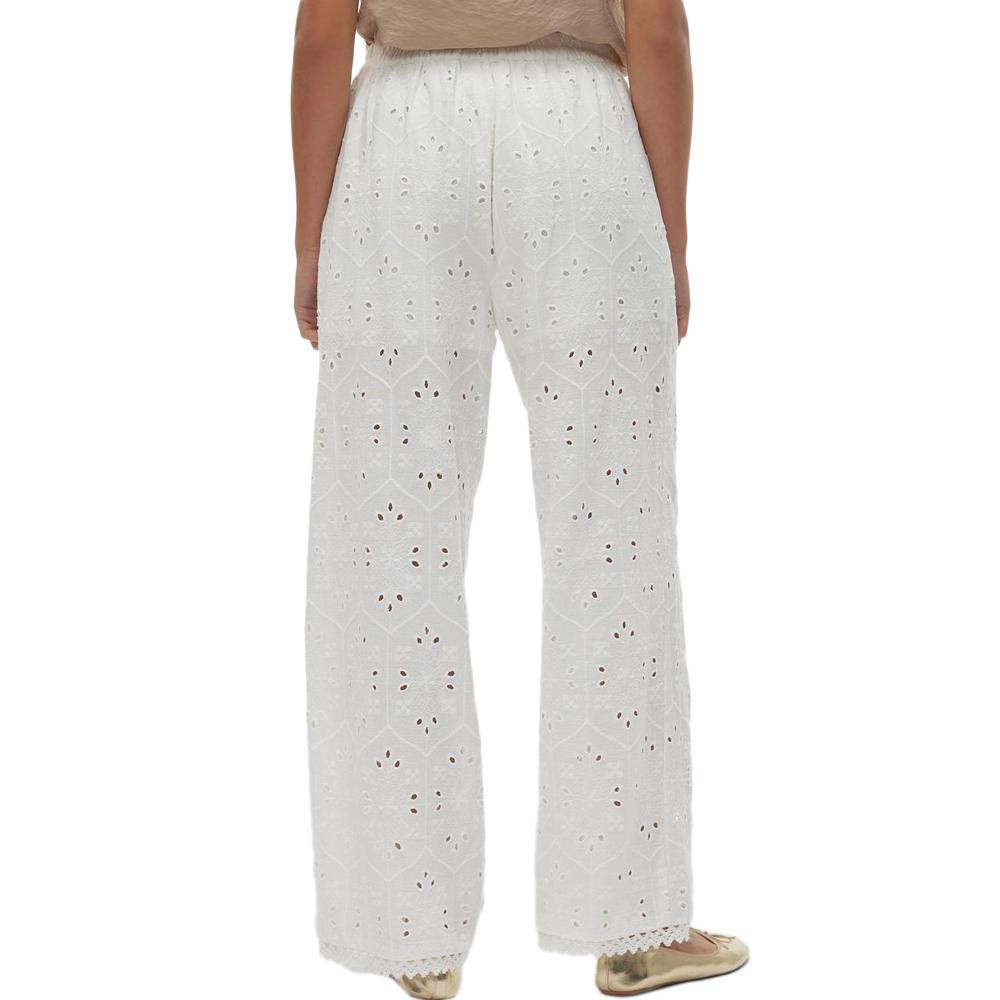 Vero Moda Pantalon Fluide Blanc Femme Vero Moda Mirina