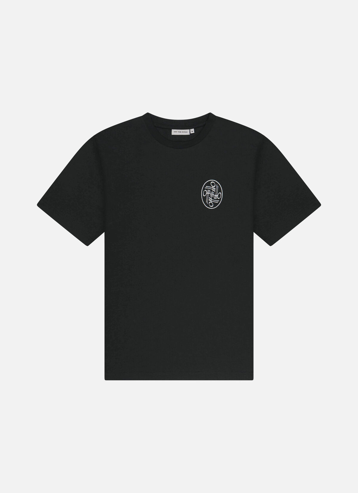 Off The Pitch Never Settle T-Shirt Heren Zwart