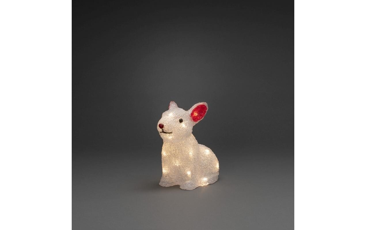 LED-Figur Acryl Kaninchen, 22 cmKaninchen mit 24 LEDs