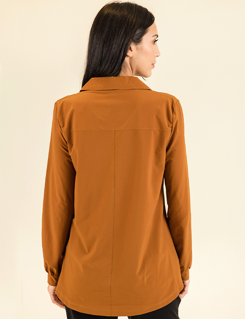 HBT BASICS ESSENTIELS | LILY TUNIQUE TOP FEMME CAMEL
