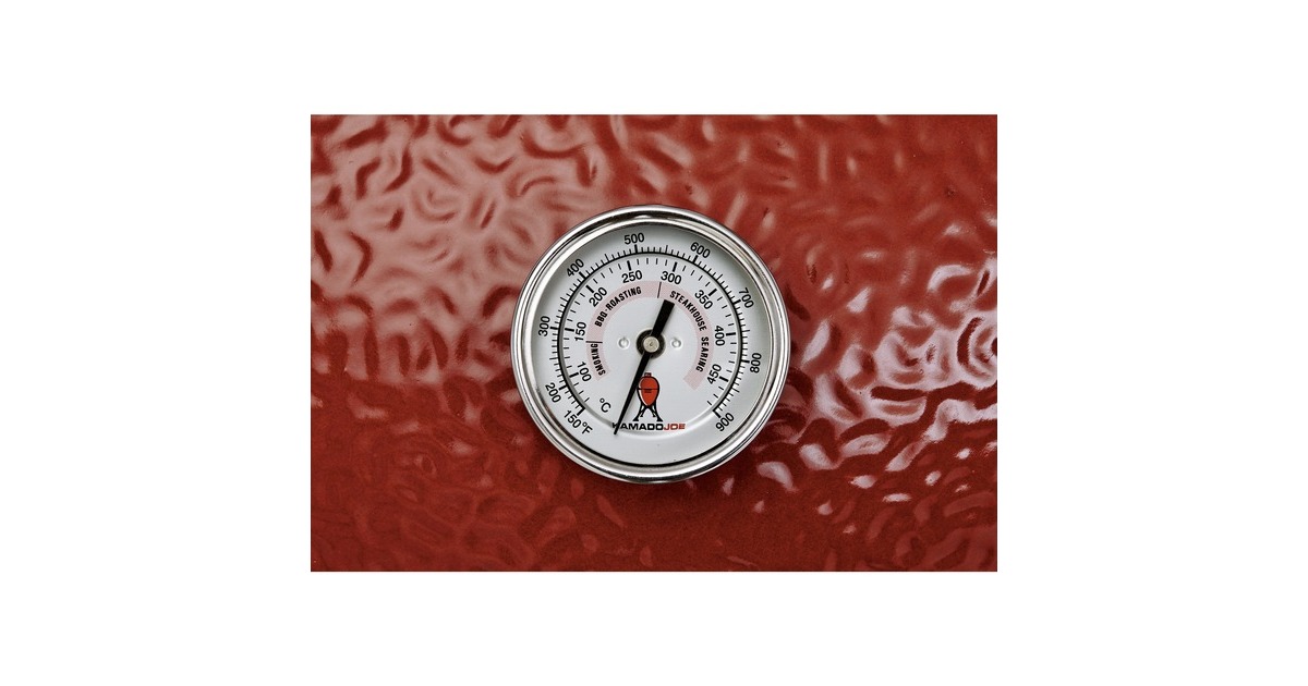 Kamado JoeClassic houtskoolbarbecue  (Rood/zwart, Ø 46 cm)