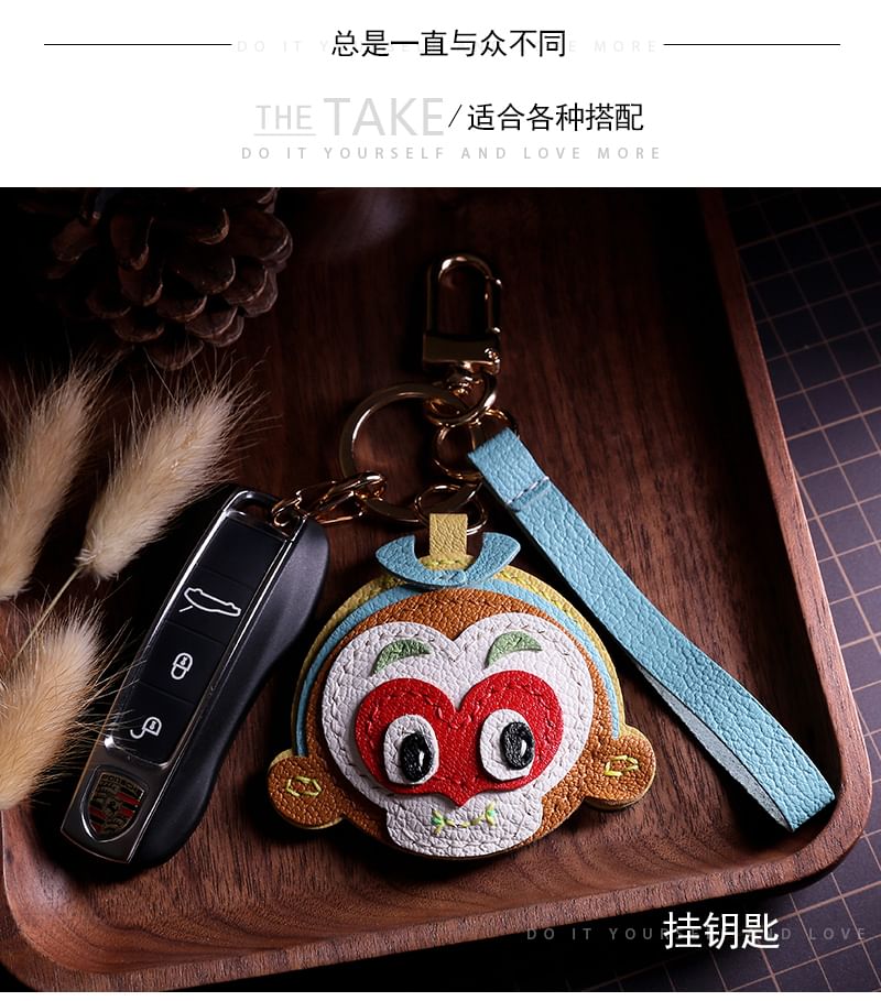Masoom - Monkey King tashanger van echt leer / DIY-pakket (verschillende ontwerpen)