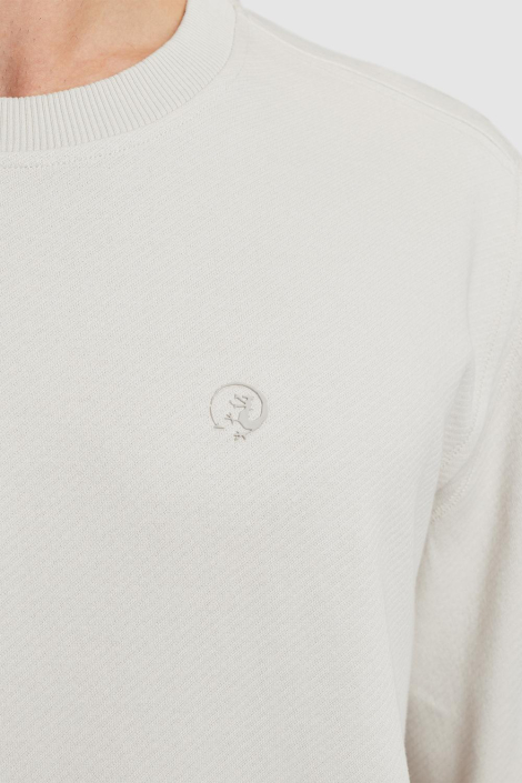 Cast Iron beige heren sweater