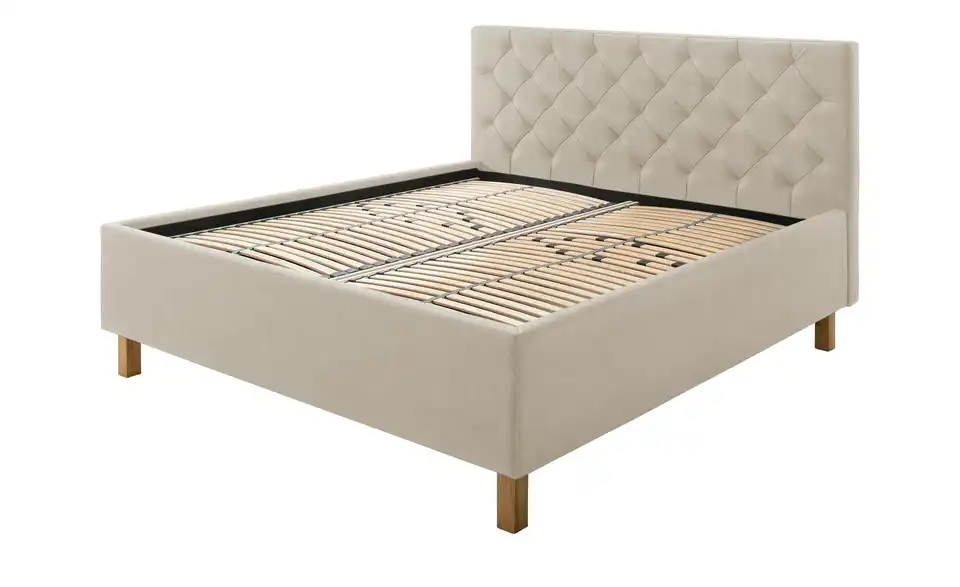 Polsterbettgestell San Remo Beige 180 cm