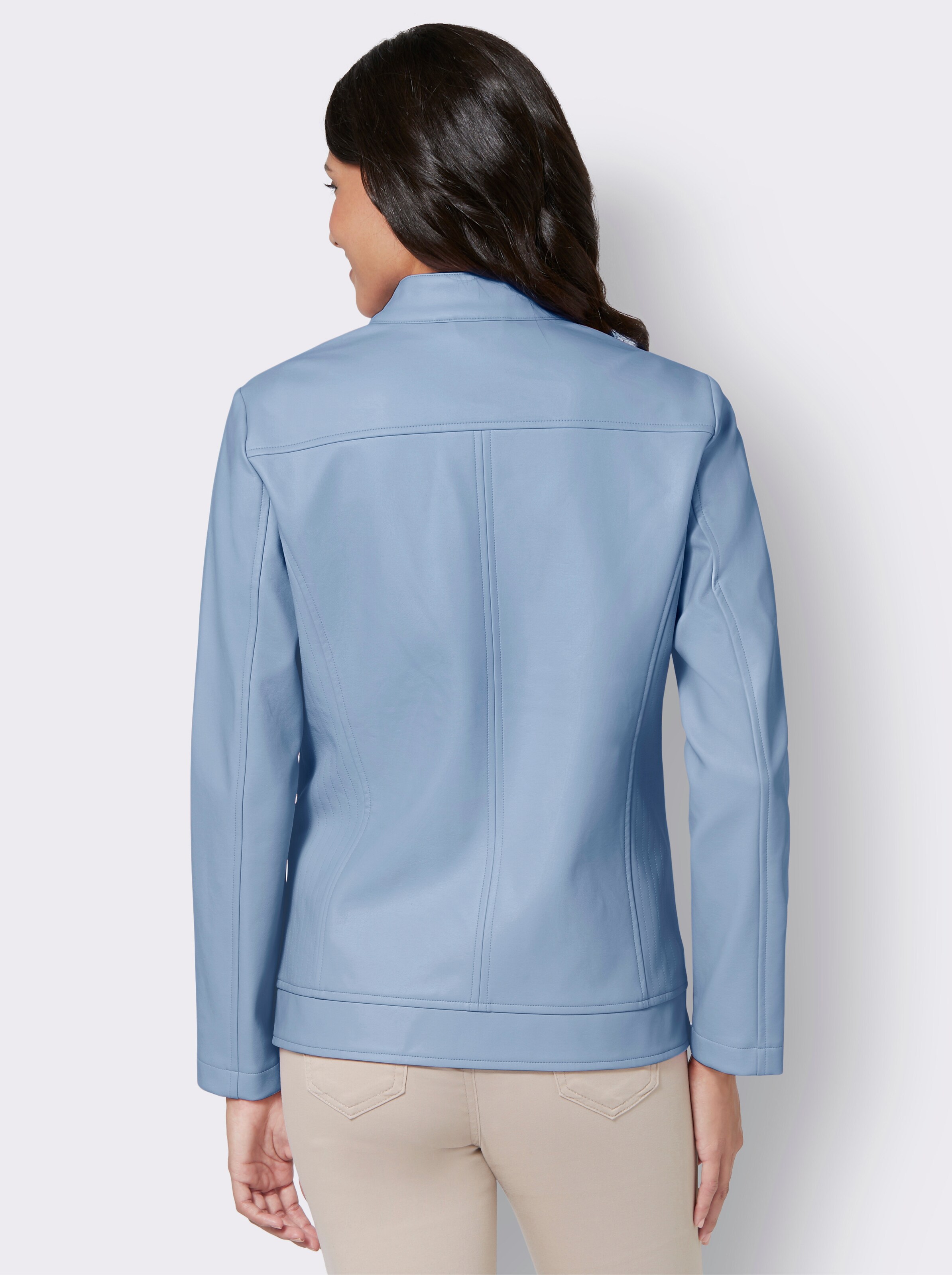 Lederimitatjacke mit PU-Beschichtung, pflegeleicht