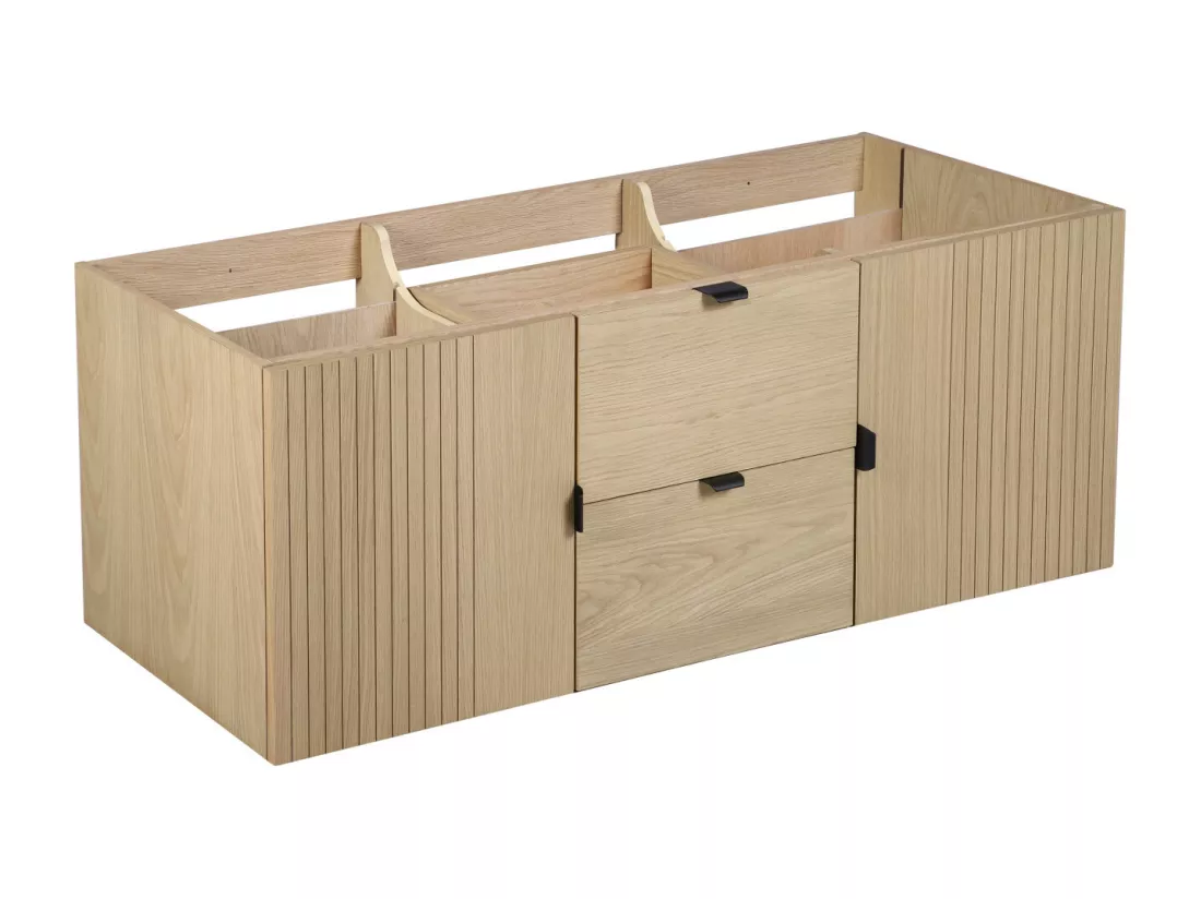 Meuble sous vasque 140 cm chêne STUDIO