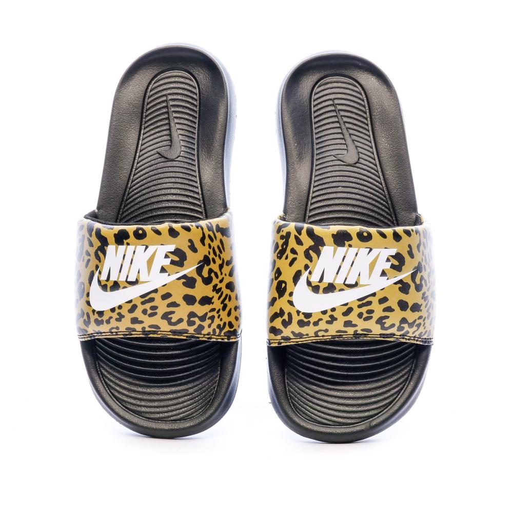 Nike Claquettes Noir/Léopard Femme Nike Victori One