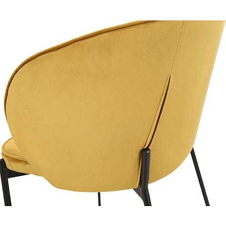 Michelle spisebordsstol - karry velour