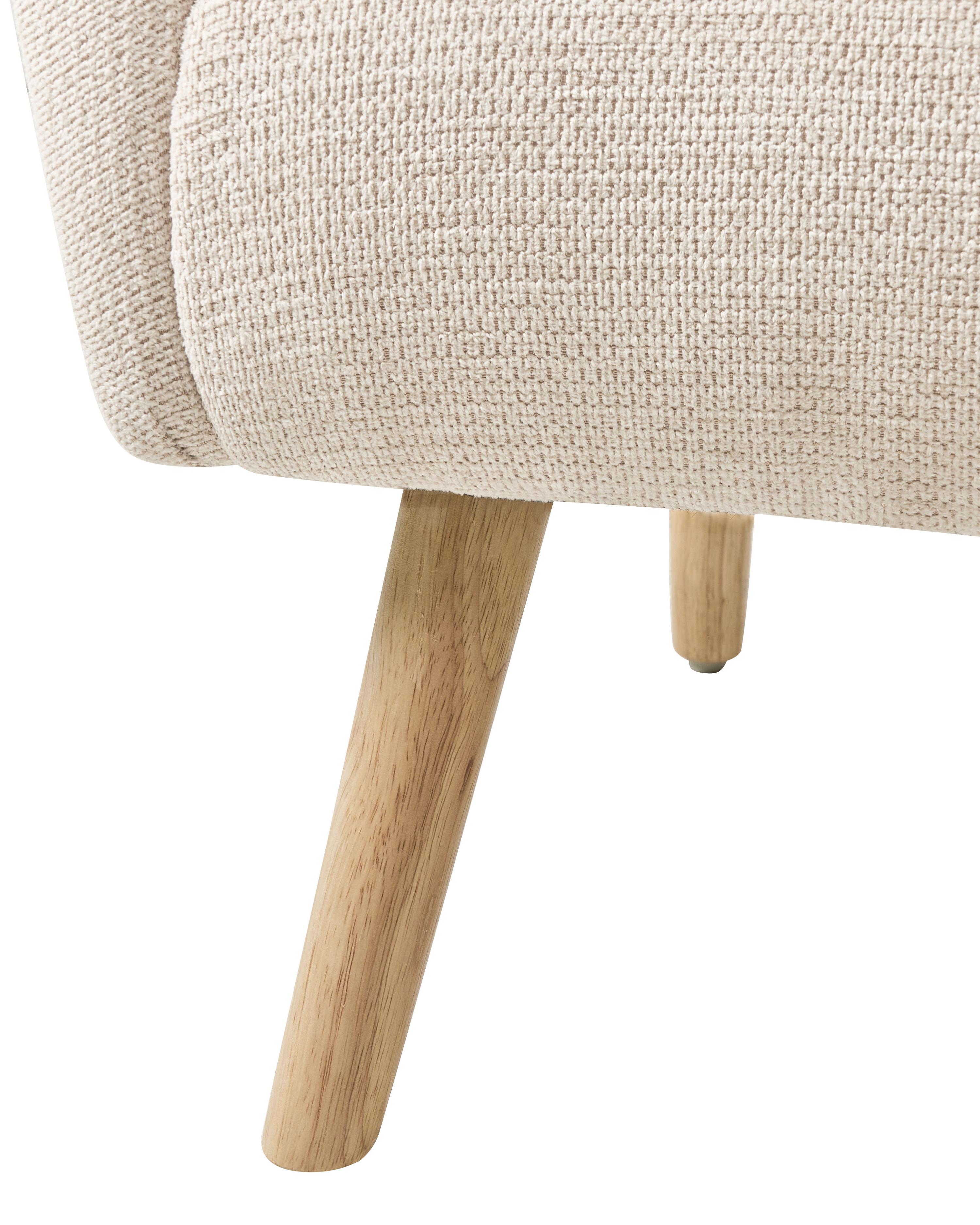 Fauteuil PLASSEN Stof Lichtbeige