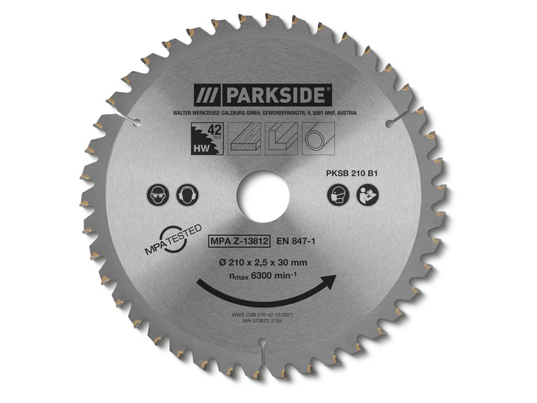 Cirkelzaagblad Ø210 mm