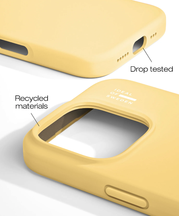 iPhone 16 Pro MagSafe Silikon Hülle Case Recycled (IDSIC-I2461P-516) - Soft Lemon
