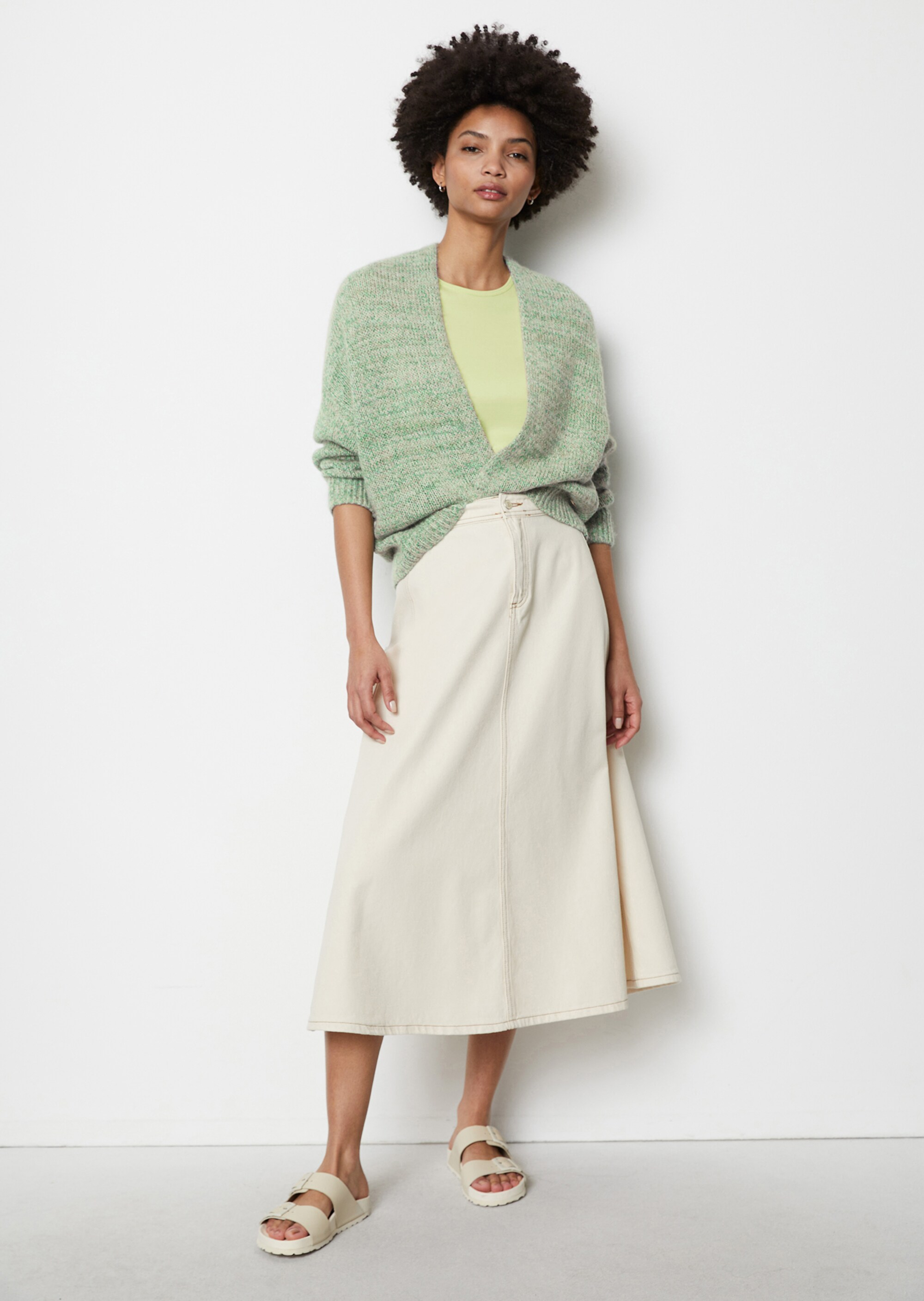 Cardigan relaxedmit softer Alpakawolle