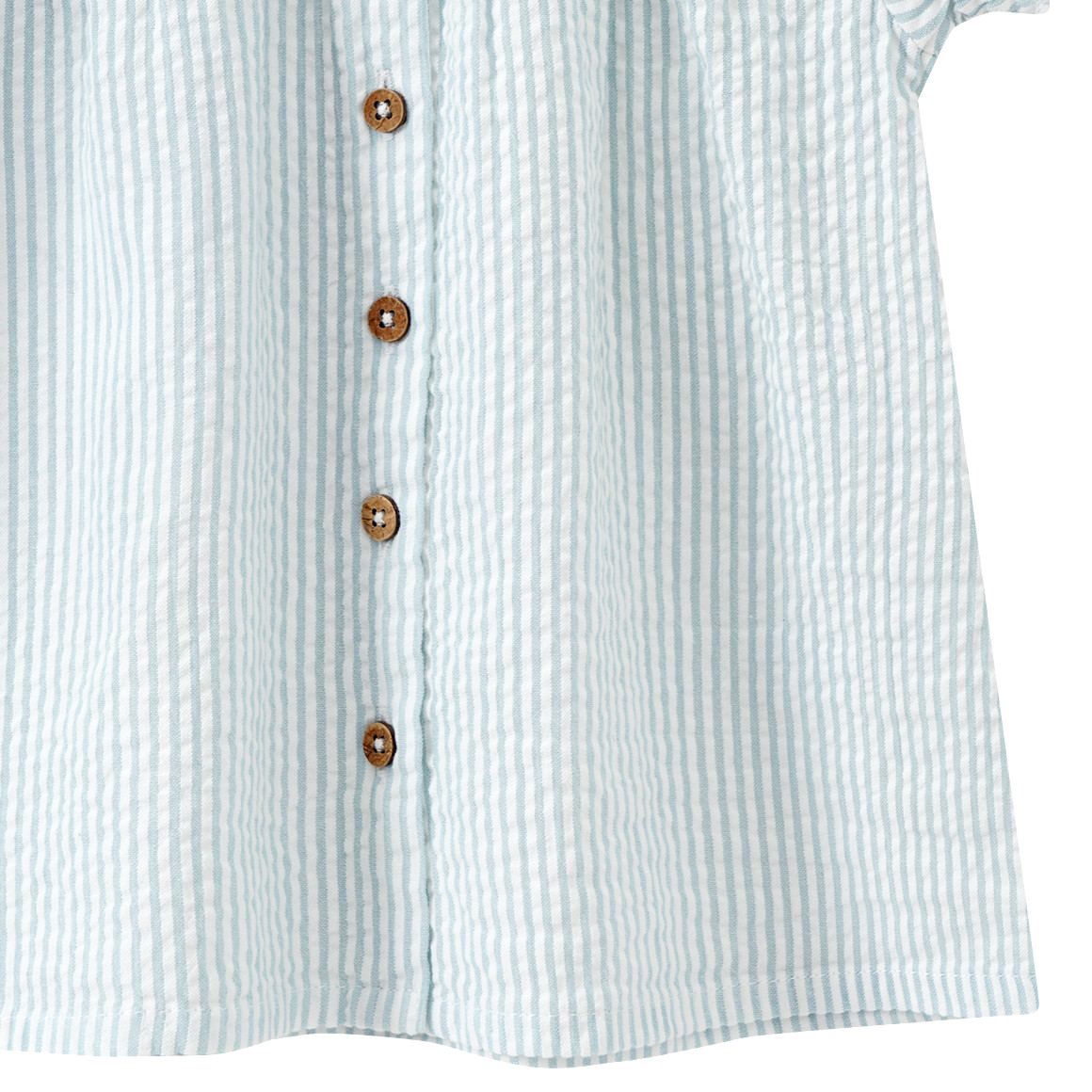 Topomini Pure Collection Baby Bluse mit Streifen weiss / hellblau
