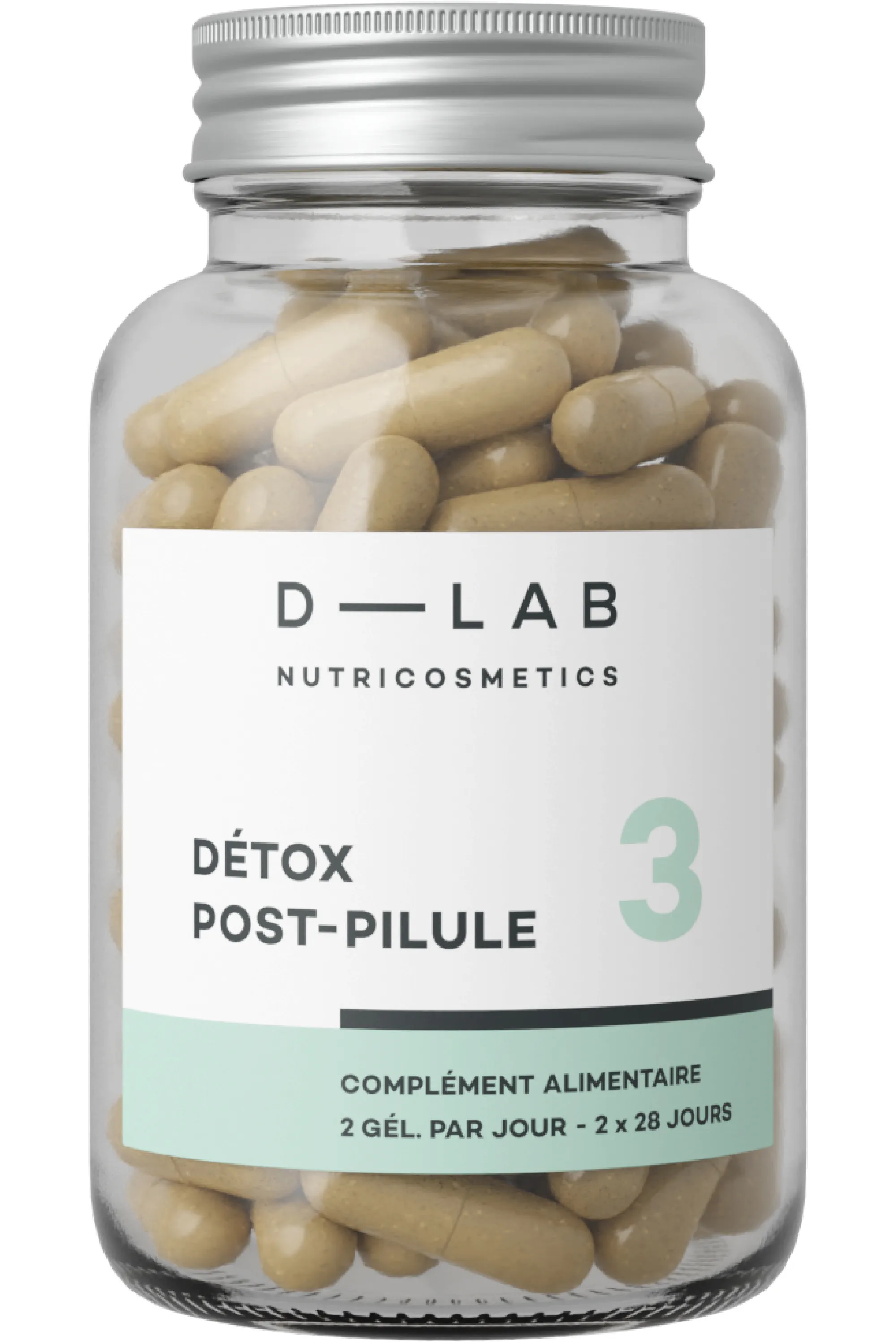 D-LAB Nutricosmetics Compléments alimentaires Détox Post-Pilule-60 g