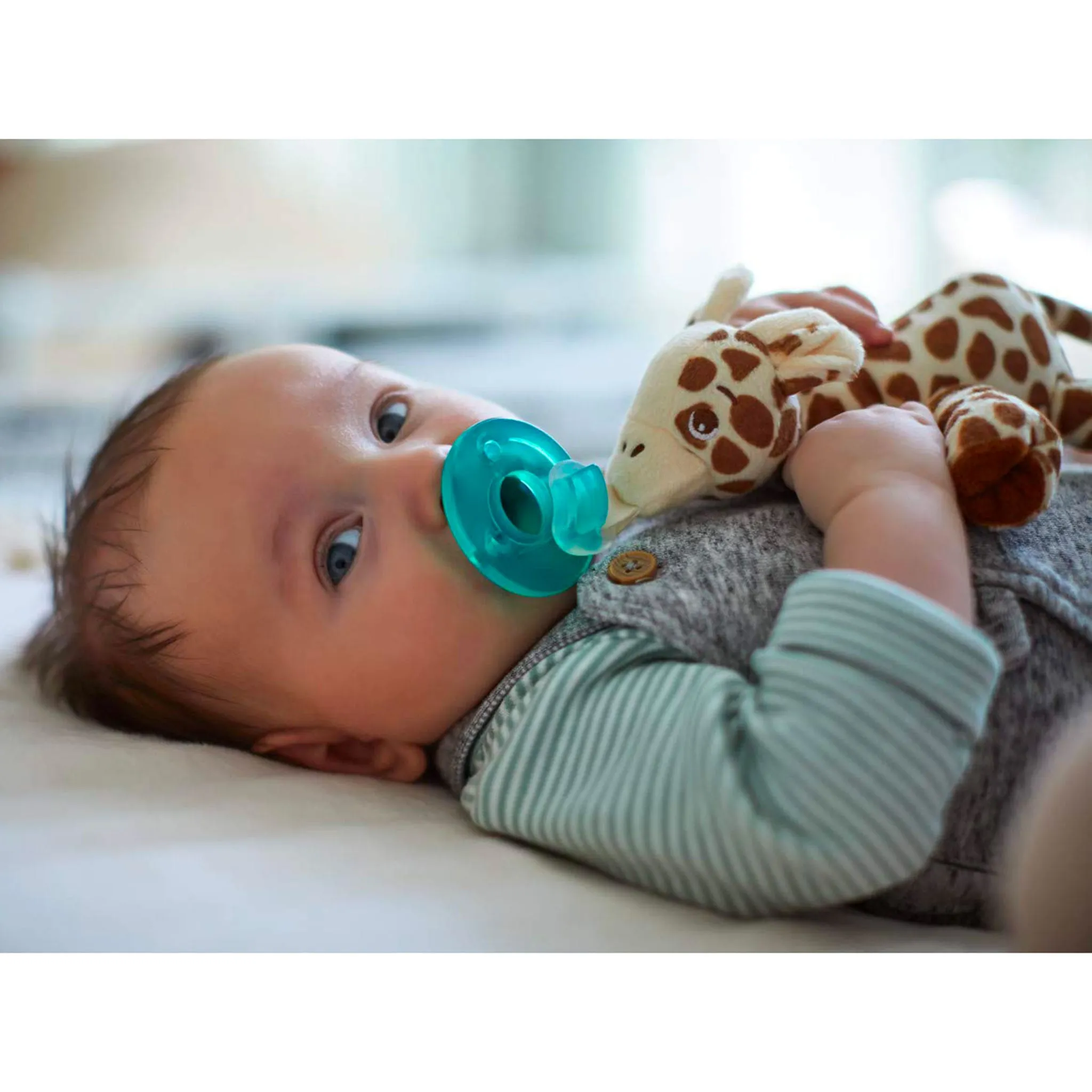 Philips Avent Suce Orthodontique Silicone 0-6M Girafe