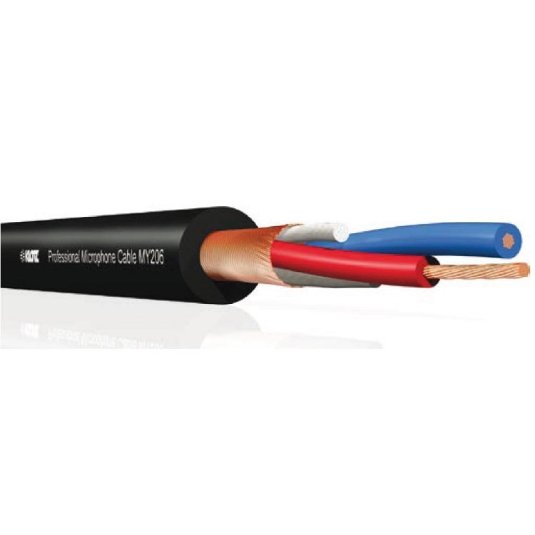 Klotz MY206SW audiokabel, 2x 0.22 mm², ø 6.15 mm, 100 m