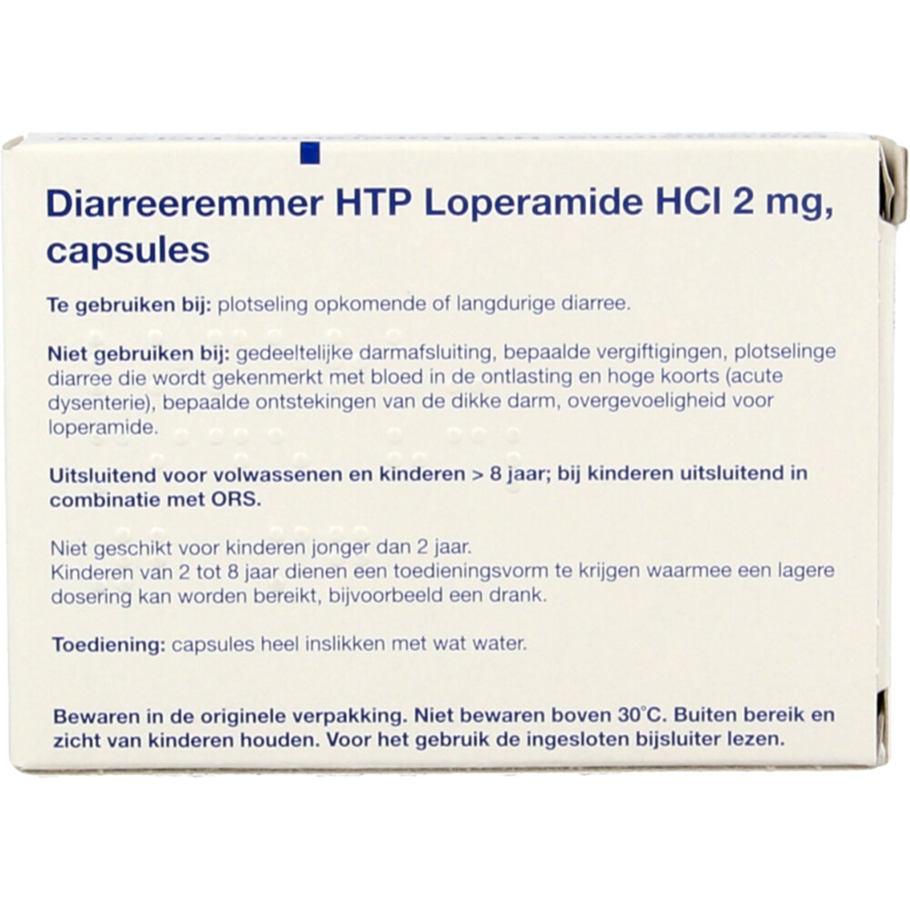 Healthypharm Diarreeremmer HTP Loperamide HCl 2 mg10 capsules
