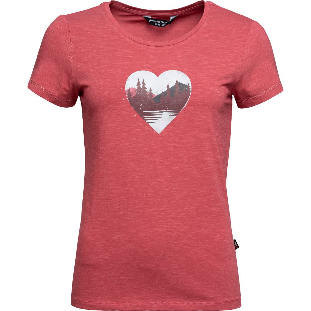 Chillaz Gandia Mountain Heart T-Shirt Damen rot