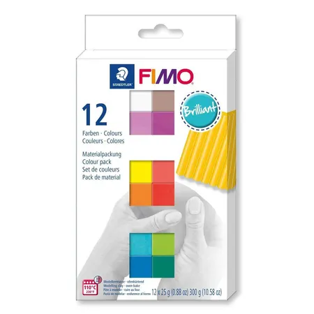 STAEDTLER® FIMO® soft Modelliermasse mit 12 sortierten Farben