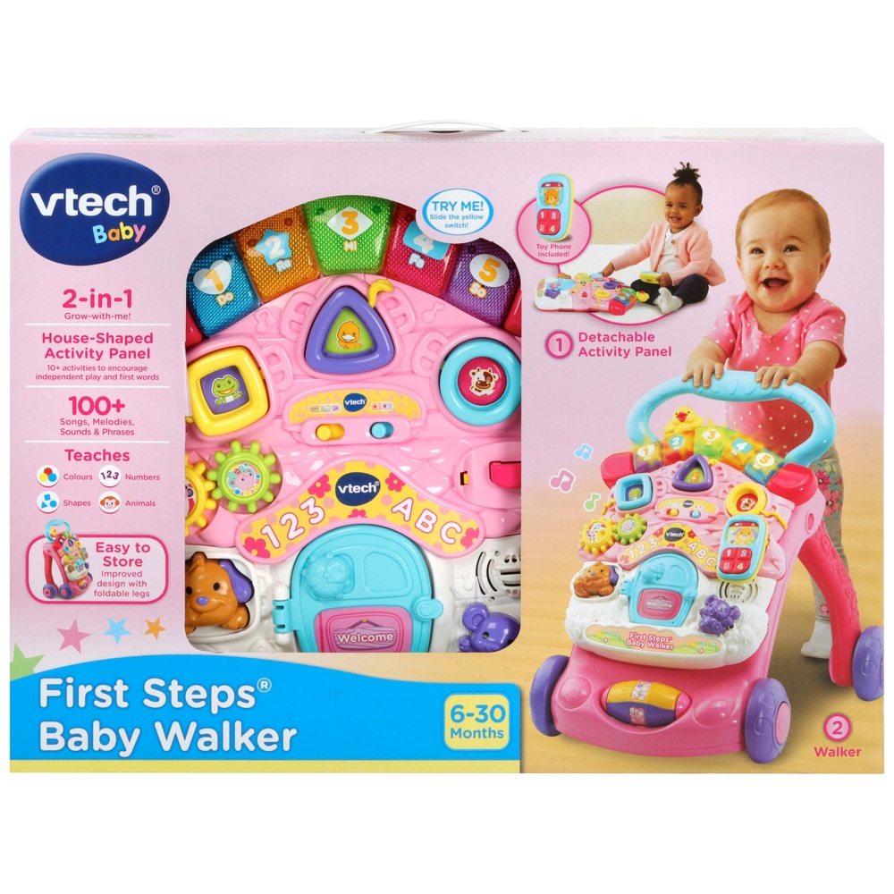 VTech First Steps Babywalker Rosa