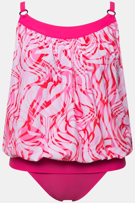 Tankini, Wirbelmuster, Softcups, Gummisaum
