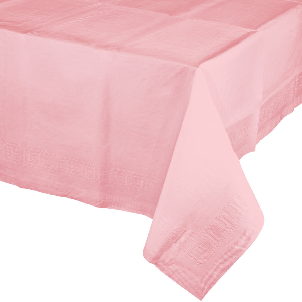 Lichtroze Tafelkleed Plastic 2,74m
