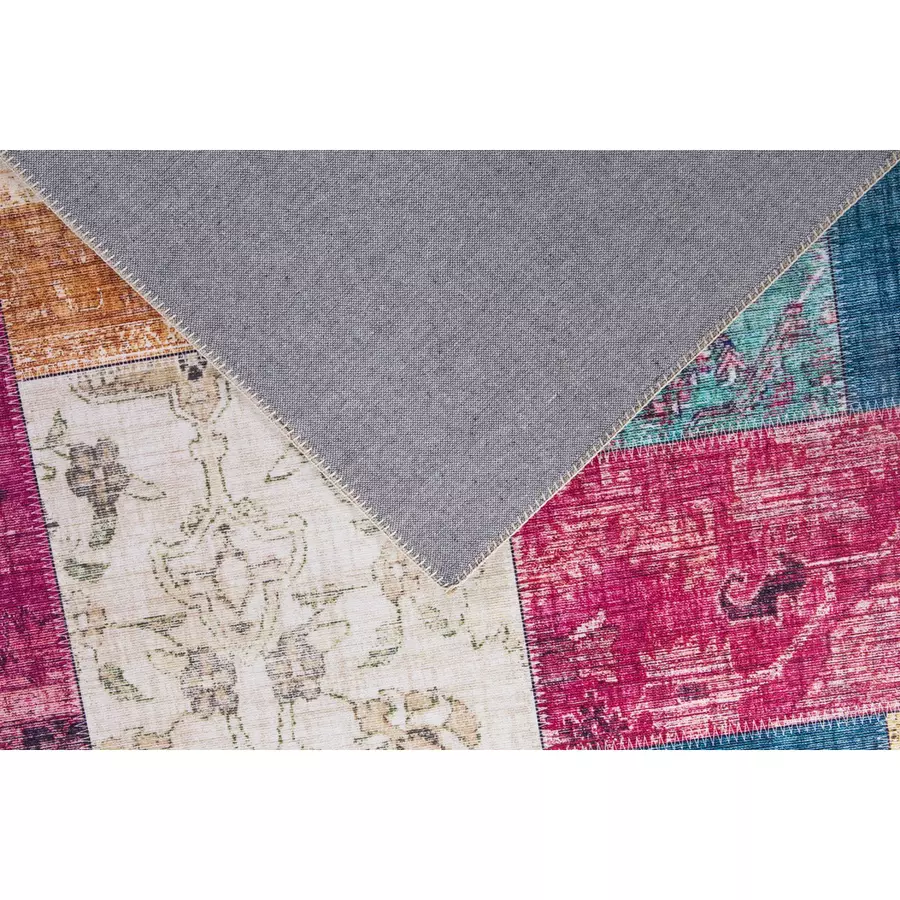 HOMCOM Teppich aus maschinell gewebten Kurzflor 170 cm lang bunt
